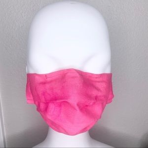 Cute Pink Face Mask w Nose Wire and Pocket